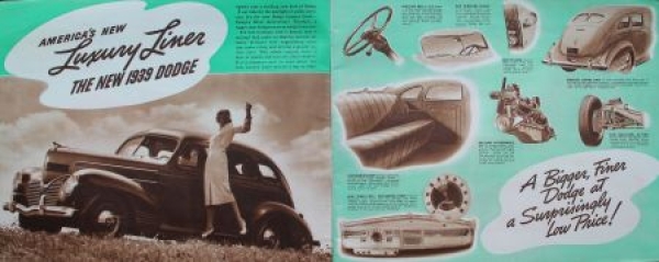 Dodge Luxury Liner Modelprogram 1939 Carbrochure (3270)
